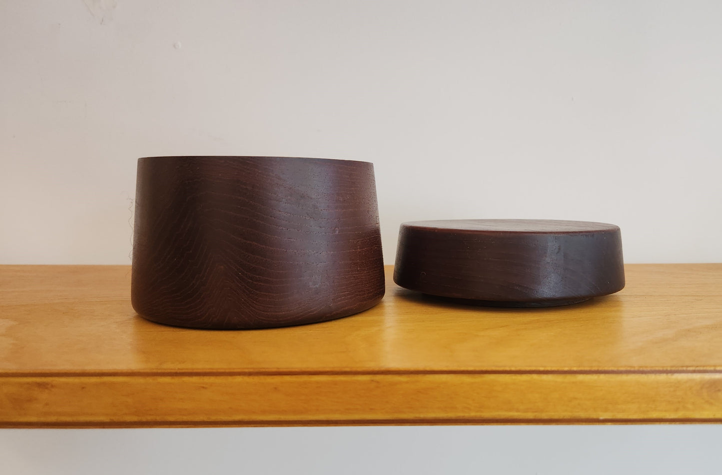 Solid Teak Tobacco Jar, Denmark 1960s