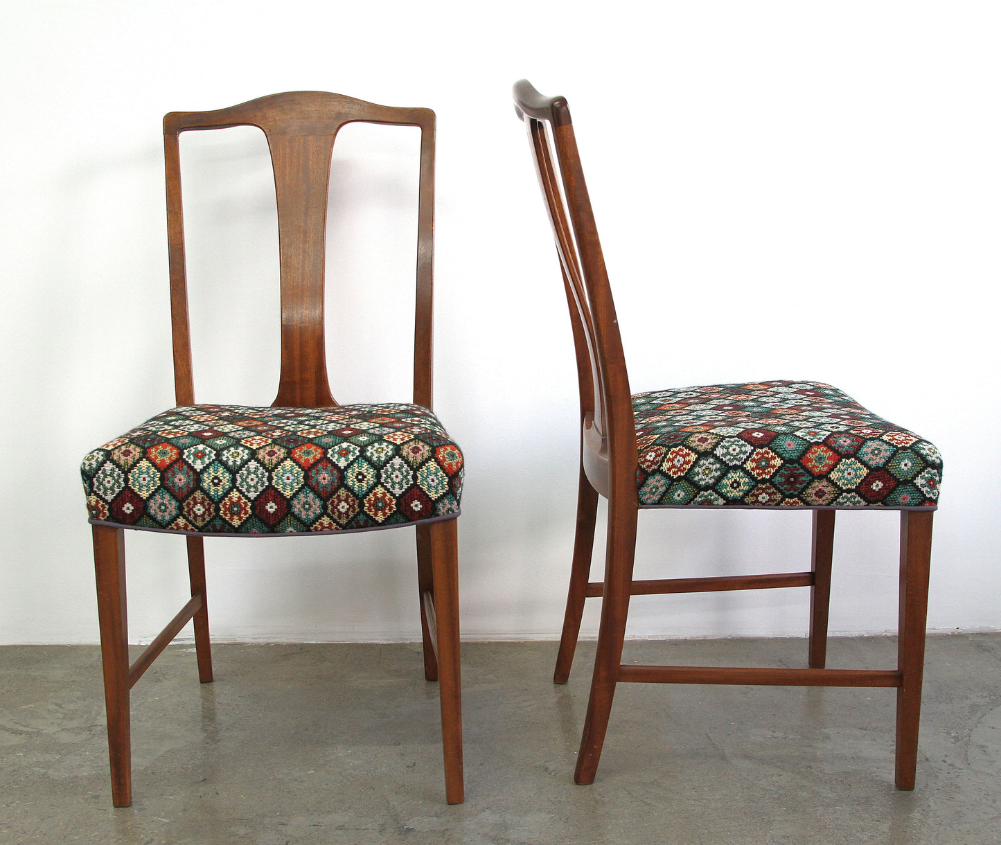 Magohany Dining Chairs, Denmark 1940s