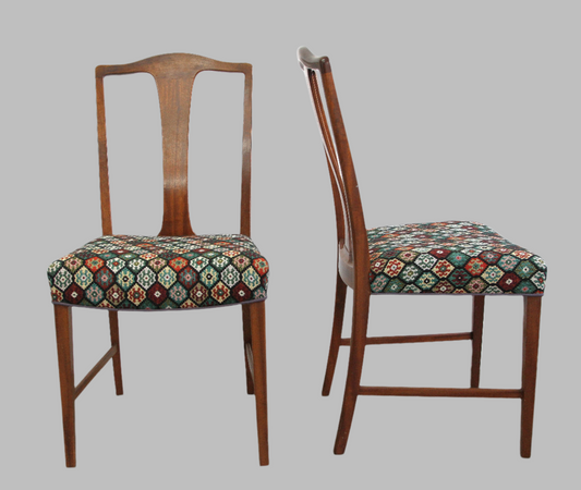 Magohany Dining Chairs, Denmark 1940s