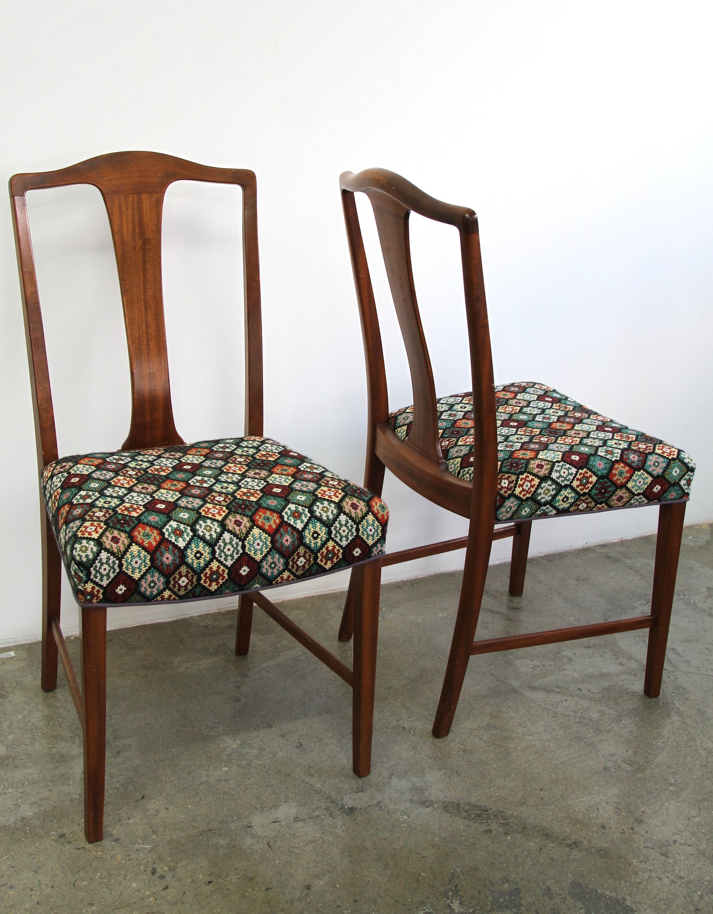 Magohany Dining Chairs, Denmark 1940s