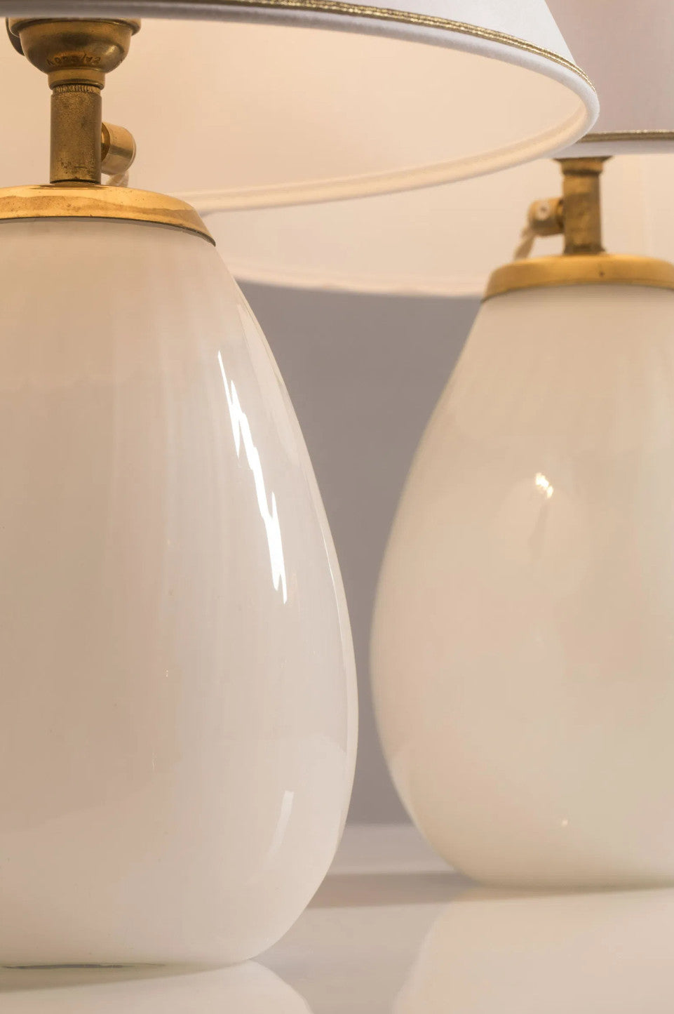 Gunnel Nyman Glass Table Lamps, A Pair